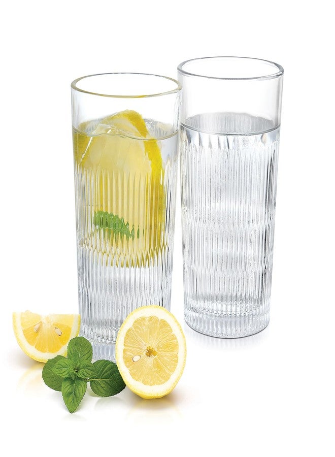 تريو مجموعة أكواب زجاجية فاخرة من تريو باي ميلتون إليكس، مكونة من 6 أكواب، مثالية للماء والمشروبات الباردة، للاستخدام المنزلي والمطاعم والحفلات. سعة 290 مل. - Image 3